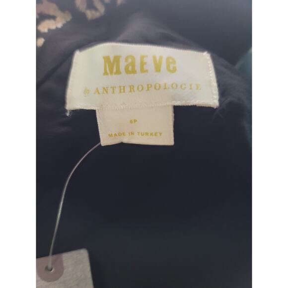 NWT Anthropologie Maeve Leopard Brocade Top - 6 Petite (6P) - Picture 5 of 6